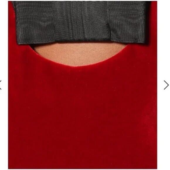 NWT. $4200 GUCCI Runway Velvet Mini Dress IT38 / US 2 red/black - Picture 6 of 16